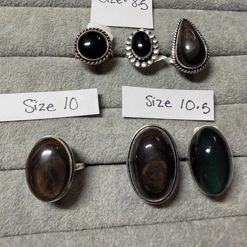 Obsidian Rings
